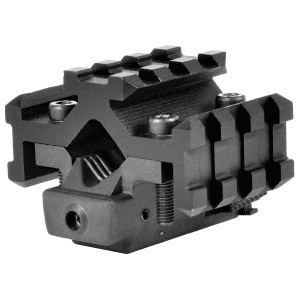 NcStar Atrls Tri Rail Universal Barrel Mount Red Laser for Pistols Rifles