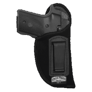 Uncle Mikes Uncle Mike's 89122 Inside The Pants Holster Iwb, Size 12, Black Laminate, Compatible W/Glock 26/27/33, Belt Clip Mount,