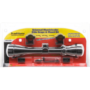 Traditions Muzzleloader Scope Kit 3 9x40 Matte With Medium Rings Two Piece Base 1 Inch Mount