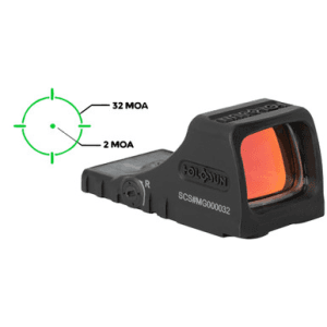 Holosun Scs-M-Gr Solar Charging Red Dot Glock Mos Optics Green Circle Multi-Reticle
