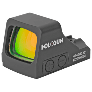 Holosun Hs407k-X2 6moa Red Dot Shake Awake Ip67 Waterproof Rmr Footprint Unlimited Eye Relief