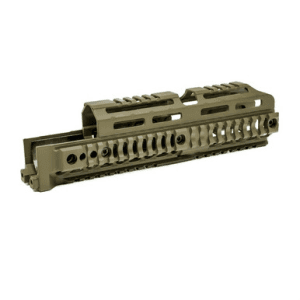 Midwest Industries Ak Alpha Quad Rail 10" Flat Dark Earth Compatible With Akm
