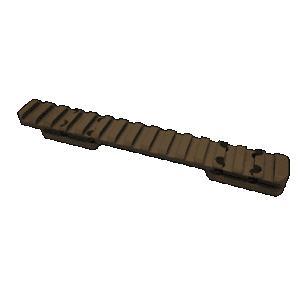 Talley Manufacturing Browning X-Bolt Picatinny Rail Short Action 0 MOA Smoked Bronze 6.155in