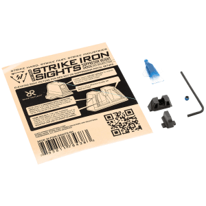 Strike Industries P320sightssh Strike Iron Sights Black/Blank Front Sight Black/Blank Rear Sight Sig Sauer P320 With Rear Dovetail Suppressor Height
