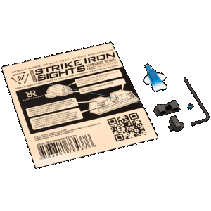 Strike Industries P320sightsstn Strike Iron Sights Black/Blank Front Sight Black/Blank Rear Sight Sig Sauer P320 With Rear Dovetail Standard Height