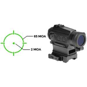 Holosun He515cmgr Red Dot Sight 2 Moa Green Dot 65 Moa Circle 20mm Picatinny Mount