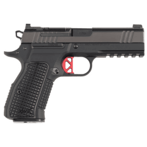 Dan Wesson 92103 Dwx Compact Frame 9mm Luger 15+1 4.95" Black Match Grade Barrel, Black Dlc Serrated Steel Slide, Black Aluminum Frame W/Beavertail & Picatinny Rail, Black Textured Aluminum Grip