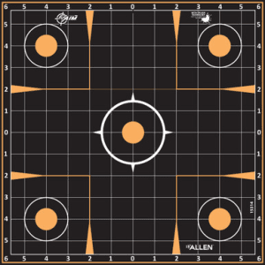 EzAim Splash Sight-In Grid Adhesive Targets 12x12 5 pk.