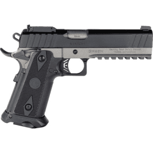 Girsan 395029 Witness2311 9mm Luger 17+1 5" Black Steel Barrel, Black Serrated Steel Slide, Black Polymer Frame W/Beavertail & Picatinny Rail, Black Checkered Polymer Grip, Ambidextrous