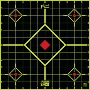 Pro-Shot 12SIGREEN5PK SplatterShot Sight-In Self-Adhesive Paper Black/Green 12" 5-Diamond 5 Pack