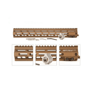 Geissele Automatics 05283s Super Modular Rail Mk4 9.30" M-Lok, Desert Dirt Aluminum For Ar Platform, Barrel Nut Included