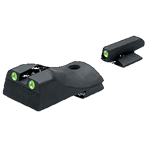 Kimber Green Tritium Black Outline Night Sight Set For Kimber 1911 Pistols