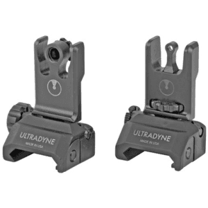 Ultradyne C2 Folding Front And Rear Sight Aperture For Rifles