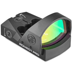 Sig Sauer Romeo1pro Miniature Reflex Sight 3moa Red Dot Shroud Picatinny Handguns Rifles Shotguns