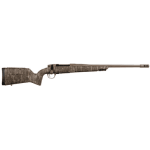 Christensen Arms 8011501500 Evoke Full Size 270 Win 4+1 22" Flat Dark Earth Cerakote #4 Contour Threaded Barrel, Mossy Oak Bottomland Fixed Hybrid Hunter W/Picatinny Rail Synthetic Stock
