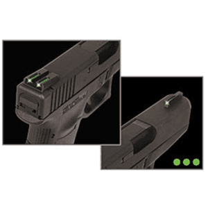 Truglo Tfo Glock 17/19 Low Profile Green Tritium Fiber Optic Sight