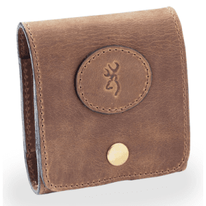 Browning 12198 Cartridge Case Crazy Horse Brown Leather Capacity 10rd Rifle Belt Loop Mount