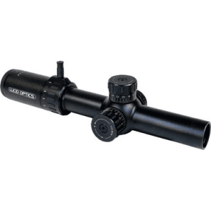 Lucid Optics L7 1 to 6x24 Tactical Rifle Scope 30mm Tube Blue Illuminated P7 MOA Reticle