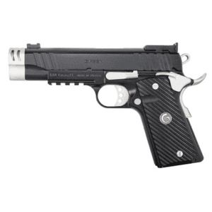 Girsan Eaa Girsan 390616 Mc1911 C Carry Frame 10mm Auto 9+1, 4.40" Black Compensated Barrel, Black Serrated Steel Slide & Frame W/Beavertail & Picatinny Rail, Checkered Laminate Grip, Ambidextrous