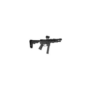 Shark Coast Tactical Shark Coast "midnight" Pistol Bundle 9mm Luger 33rd Glock Style Magazine 5'' Threaded Barrel Vortex Red Dot/Streamight Protac