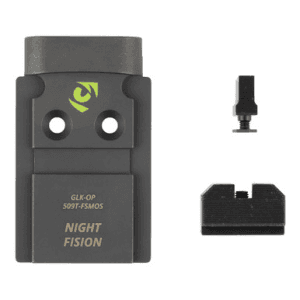 Night Fision Plate And Bs 509t Fits Glock Fs Mos Optic Plate With Backup Sights