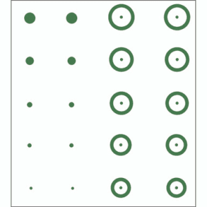 Gunstar Pro Series Chubbie Reticle Green for Scopes and Mounting Systems