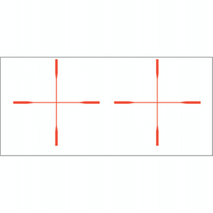 Gunstar Rifle Crosshair Orange High Visibility Reticle For Rifles Us Made