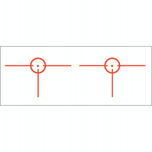 Gunstar Tactical 3d 1 Reticle Orange Picatinny Mount For Pistols And Rifles