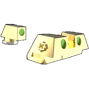 Cross Armory Cross CRGSS-GD Fiber Optic Glock Standard Height Sight Gold