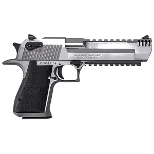 Magnum Research Desert Eagle Mark Xix 50 Action Express Pistol 6" Barrel 7+1 Round Stainless Steel Slide Black Grip Stainless Steel Frame Integral Muzzle Brake And Picatinny Rail