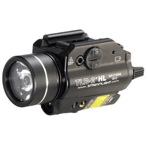 Streamlight Tlr-2 Hl Weapon Light With Red Laser For Picatinny Rail Black