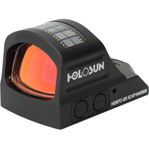 Holosun He507c-X2 Reflex Red Dot Sight 1x Selectable Green Acss Vulcan Reticle Solar/Battery Powered Matte Black
