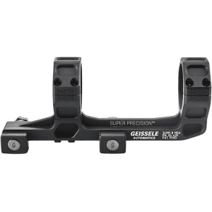Geissele Super Precision Extended 1-Piece Cantilever Picatinny Scope Mount 34mm Rings 7075-T6 Aluminum Black