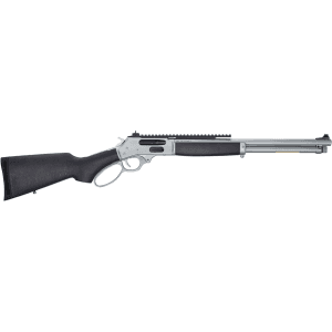 Henry All-Weather Side Gate Tactical Lever Action Rifle 45-70 Government 18.43" Hard Chrome Barrel Chrome Frame Black Field Stock Picatinny Rail