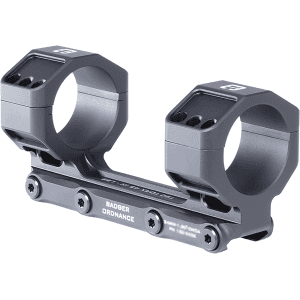 Badger Ordnance Condition One Max Modular Mount 1-Piece Scope Mount Picatinny 20 Moa Elevated 34mm Rings Black 1.54" Nv Height