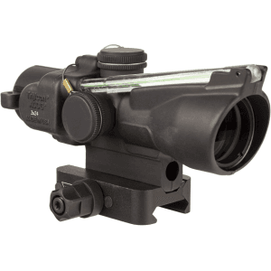 Trijicon Acog Ta50 Compact Rifle Scope 3x 24mm Dual-Illuminated Green Horseshoe/Dot .223/55gn. Ballistic Reticle Q-Loc Mount Matte Black