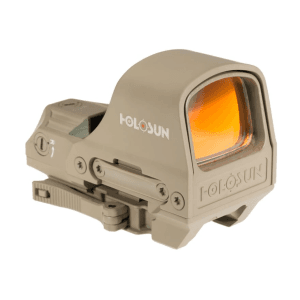Holosun Hs510c Reflex Red Dot Sight 1x Selectable Reticle Quick-Release Mount Solar/Battery Powered Flat Dark Earth