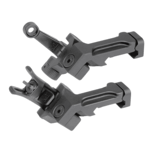 Midwest Industries Combat Offset Ar-15 Sight Set Black