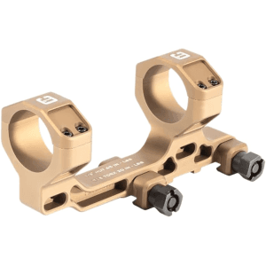 Badger Ordnance Condition One Modular 1-Piece Cantilever Picatinny Scope Mount 30mm Rings Tan 1.7" Lower 1/3 Co-Witness Height