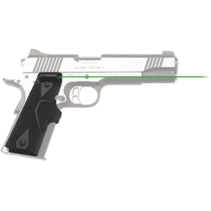 Crimson Trace Lasergrips Laser Sight 1911 Government, Commander Front Activation Green Laser Polymer Black
