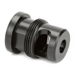 Griffin Armament Taper Mount Minimalist Muzzle Brake Suppressor Mount 7.62mm 5/8"-24 Thread Stainless Steel Nitride