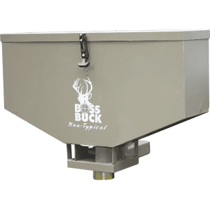 Boss Buck Broadcast Spreader/Feeder 80 Lb Capacity With 2" Receiver Hitch Mount Od Green