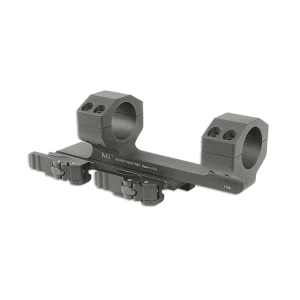 Midwest Industries Qd Extended 1-Piece Cantilever Picatinny Scope Mount 1" Rings Matte Black