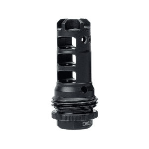 Lantac Dragon Muzzle Brake With Silencerco Asr Mount 7.62x39mm M14-1 Lh Thread Ar-15