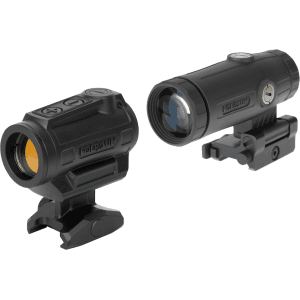 Holosun Aro Combo Red Dot Sight Red 2 Moa Dot With Picatinny Mount And Hm3x Magnifier Matte Black
