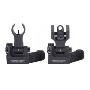 Troy Industries Offset Battle Sight Hk Style Ar-15 Sight Set Black