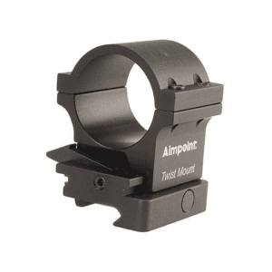 Aimpoint 30mm Twistmount Ring With Integral Picatinny Base For 3x Magnifier Matte Black High