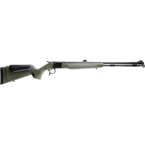 Cva Optima Northwest 50 Caliber Muzzleloading Rifle 26" Nitride Black Barrel Od Green Stock With Williams Fiber Optic Sights