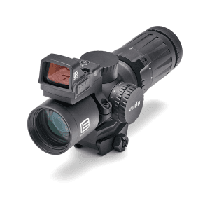 Eotech Vudu Ultra-Short Rifle Scope 34mm Tube 3-9x 32mm Illuminated Mr5 Reticle Matte Black With Eflx Red Dot Ring Kit