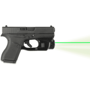 Lasermax Centerfire Weapon Light Mint Green Led With Green Laser Sight And Gripsense For Glock 42,43 Black
